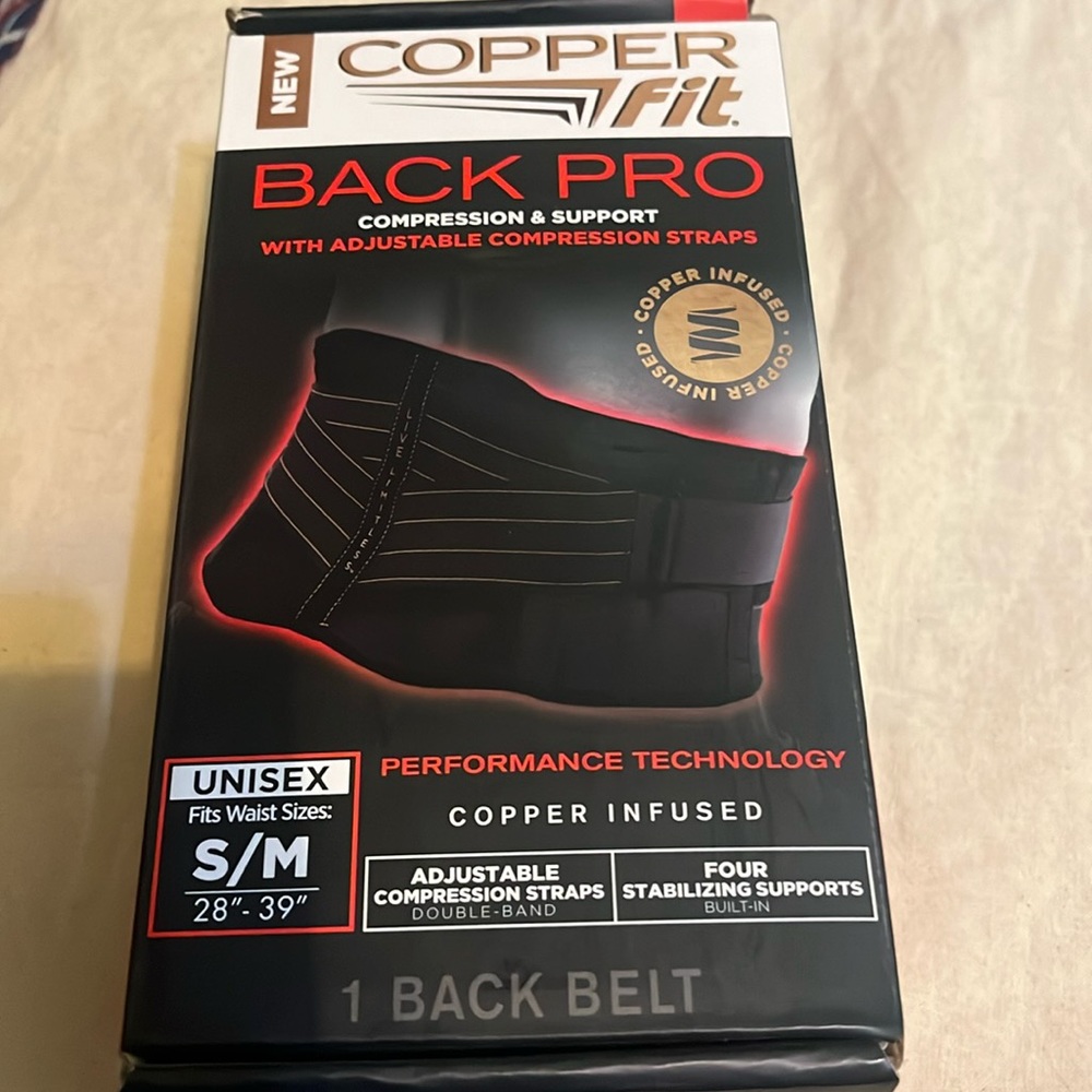 🎉 FINAL CLEARANCE 🎉$7 or 3 for $15 SALE🎉 🩵Brand New🩵 Copper Fit Back Pro 🩵